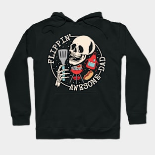 Flippin Awesome Dad Skull Hoodie